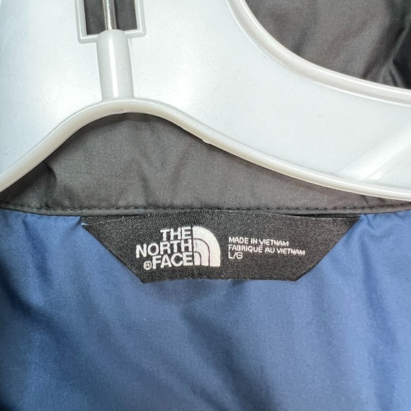 The North Face Vest Men's large Blue-Black Puffer Insulated Full Zip Outdoor - Picture 6 of 9
